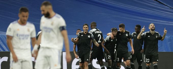 Real Madrid shocked by Sheriff on late goal in Champions League loss