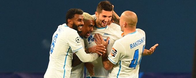 Zenit cruise to 4-0 win over 10-man Malmo