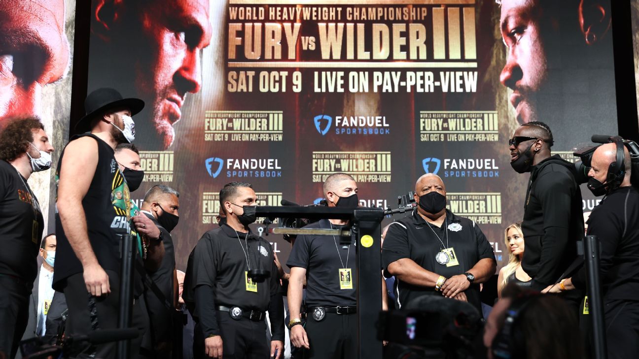 Tyson Fury, Deontay Wilder both bulk up for trilogy title bout in Las Vegas