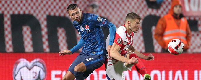 Croatia lose ground after 2-2 draw with Slovakia