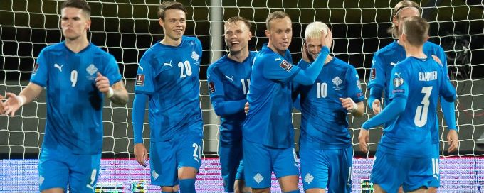 Gudjohnsens make it a family affair in Iceland win over Lichtenstein