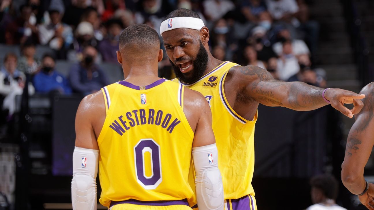 LeBron James, Russell Westbrook and the Los Angeles Lakers’ tumultuous season, in their own words