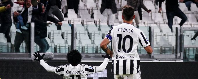 Juventus beat 10-man Fiorentina with last-gasp Juan Cuadrado goal