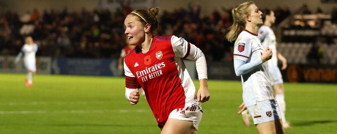 Kim Little leads Arsenal to 4-0 Women's Super League win over West Ham