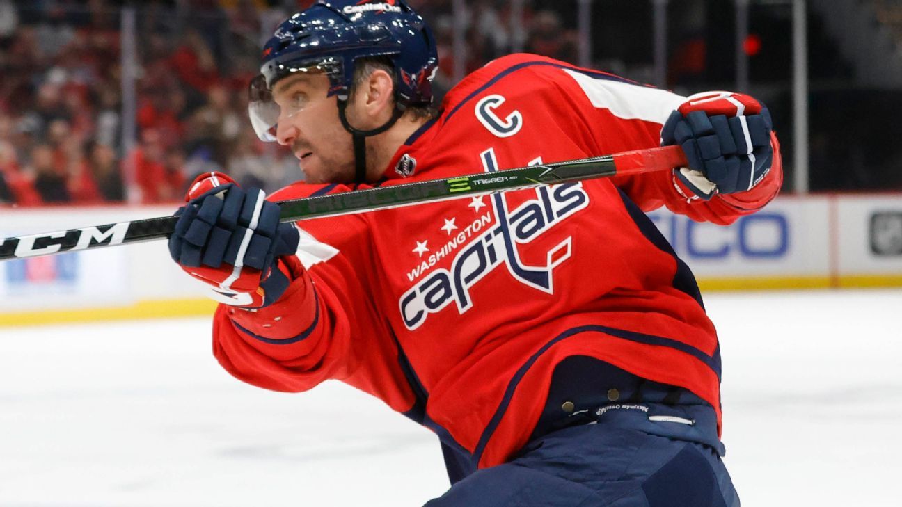 Ovechkin nets No. 741, knots Hull for 4th all-time
