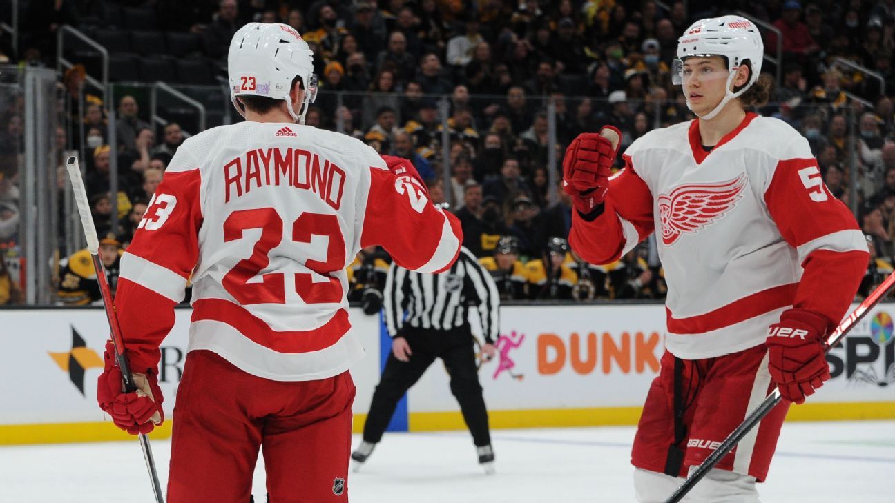 NHL rookie stock watch: Red Wings duo up, Spencer Knight down