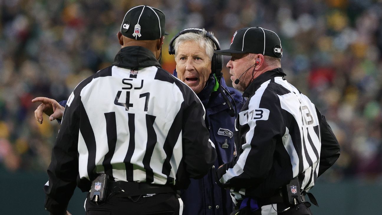 Pete Carroll – Officials played ‘huge part’ in Seattle Seahawks’ loss to Green Bay Packers