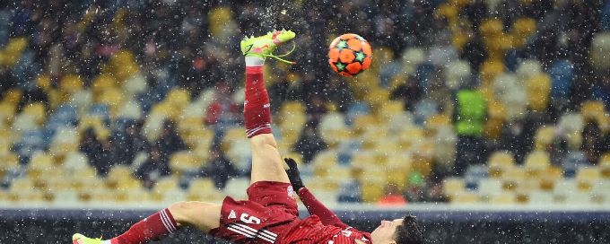 Lewandowski leads COVID-hit Bayern Munich to Champions League win at Dynamo Kiev