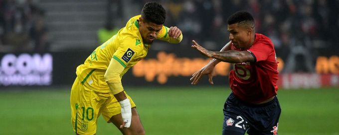 Lille squander late penalty, held at home by Nantes