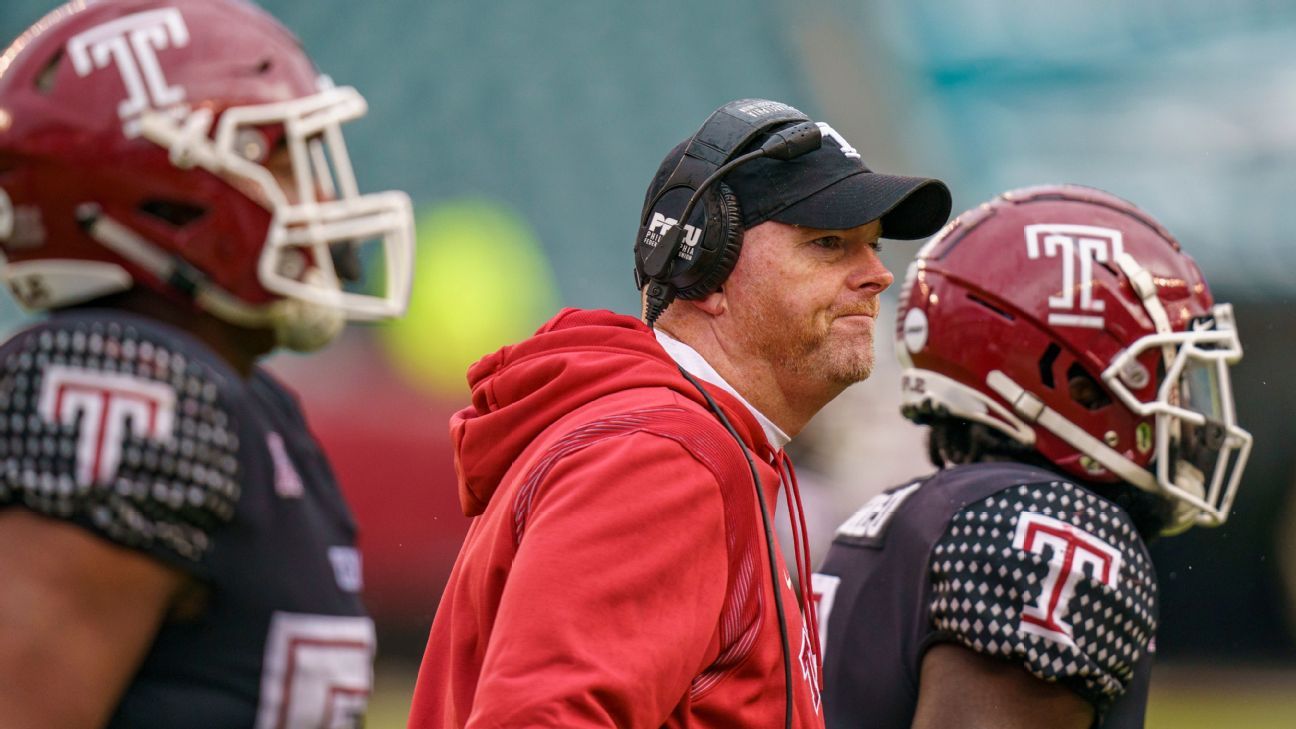 Temple Owls football coach Rod Carey out after going 12-20 over 3 seasons