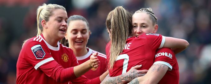 Man United thrash Birmingham to go third in WSL, Man City beat Aston Villa