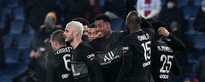 PSG beat Brest 2-0 to restore 11-point lead at the top