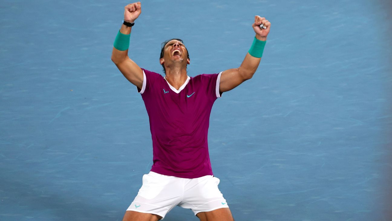 Peringkat setiap satu dari rekor 21 gelar tenis Grand Slam Rafael Nadal