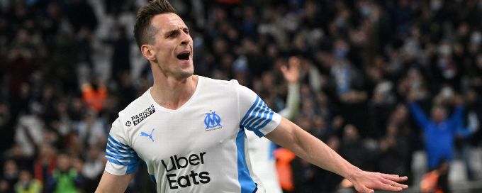 Milik hat-trick lifts Marseille past Angers to go second in Ligue 1