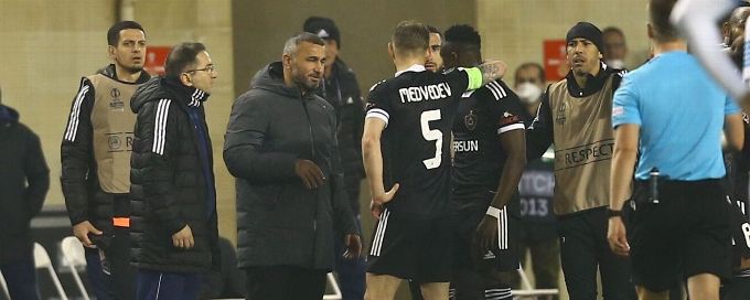 Qarabag player's handball goal vs. Marseille disallowed after coach orders scorer to admit it to referee