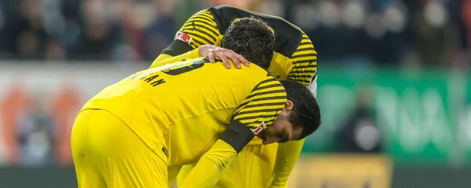 Borussia Dortmund suffer title race blow with scrappy draw at Augsburg