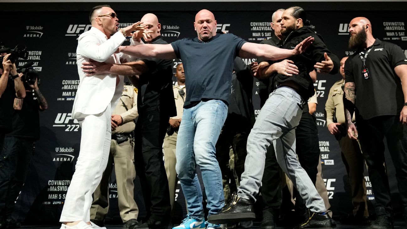 Jorge Masvidal et Colby Covington font du poids pour le match de rancune de samedi à l’UFC 272 à Las Vegas