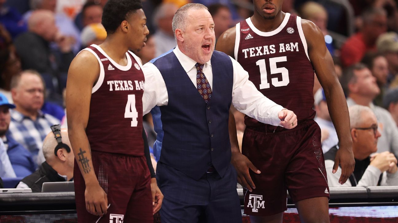 감정적 버즈 윌리엄스(Emotional Buzz Williams)는 텍사스 A&M을 배제한 NCAA 선정 위원회를 비판합니다.