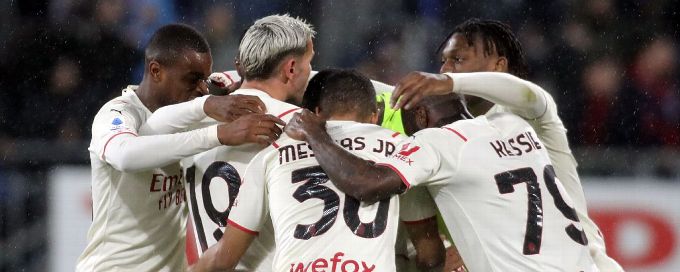 Brilliant Bennacer strike earns leaders Milan win at Cagliari