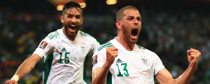 Algeria beats Cameroon with Slimani winner in CAF WC playoff first leg