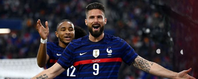 Giroud on the spot in France comeback win over Ivory Coast