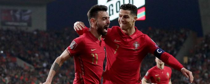 Portugal qualify for 2022 World after Bruno Fernandes brace sinks North Macedonia