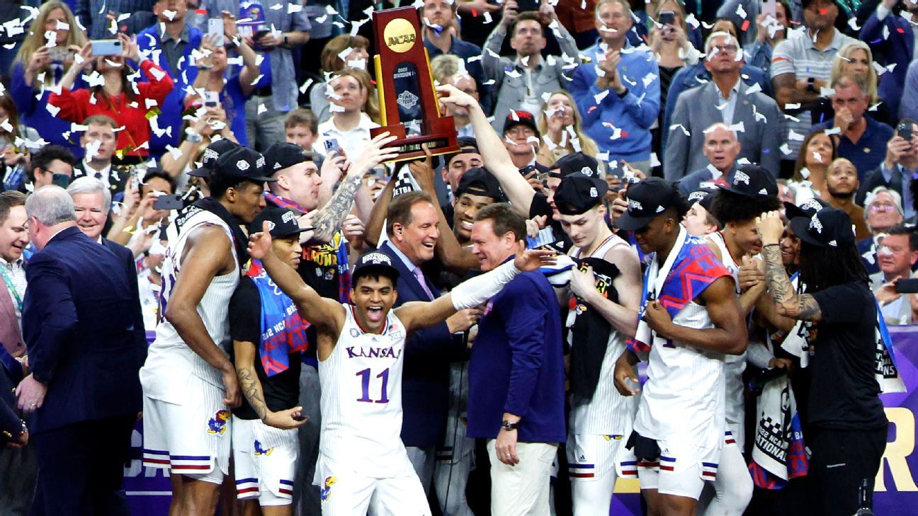 Kansas feiert ein historisches Comeback und besiegt North Carolina in einem direkten Thriller um den Basketballtitel der NCAA-Männer