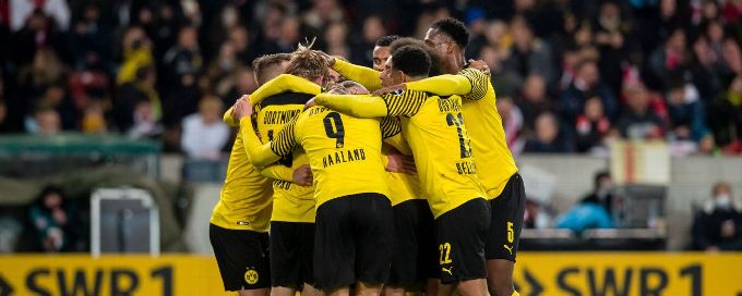 Brandt replaces injured Reyna, scores twice in Borussia Dortmund win over Stuttgart