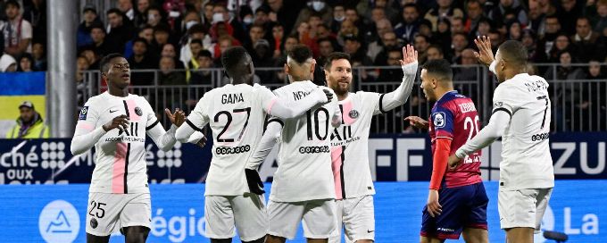 Neymar, Kylian Mbappe net hat tricks in Paris Saint-Germain rout of Clermont Foot