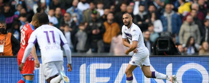 Napoli's Serie A title hopes hit by Fiorentina loss
