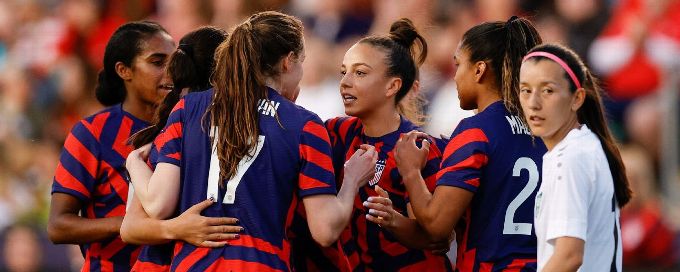 Trinity Rodman scores first USWNT goal in 9-0 rout of Uzbekistan