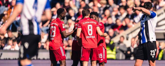 Bayern Munich edge closer to Bundesliga title after win at Arminia Bielefeld