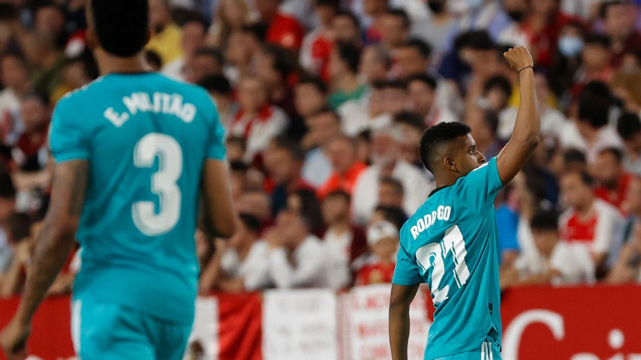 Gol anulado a Vini Jr, pero brilla Rodrygo, el Real Madrid busca remontada épica ante el Sevilla y sigue cómodamente en cabeza