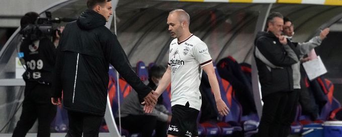 Andres Iniesta to miss Vissel Kobe's AFC Champions League group stage campaign
