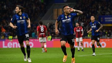 Inter Milan into Coppa Italia final after win over AC Milan thanks to Lautaro Martinez brace