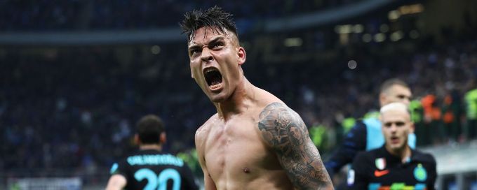 Lautaro Martinez fires Inter to top of Serie A with comeback win over Empoli