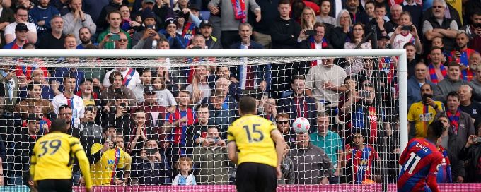 Watford relegated from Premier League after defeat at Crystal Palace