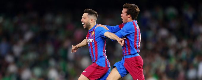 Barcelona secure Champions League qualification thanks to late Jordi Alba winner
