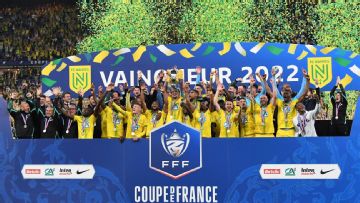 Blas penalty lands Nantes French Cup with 1-0 win over Nice