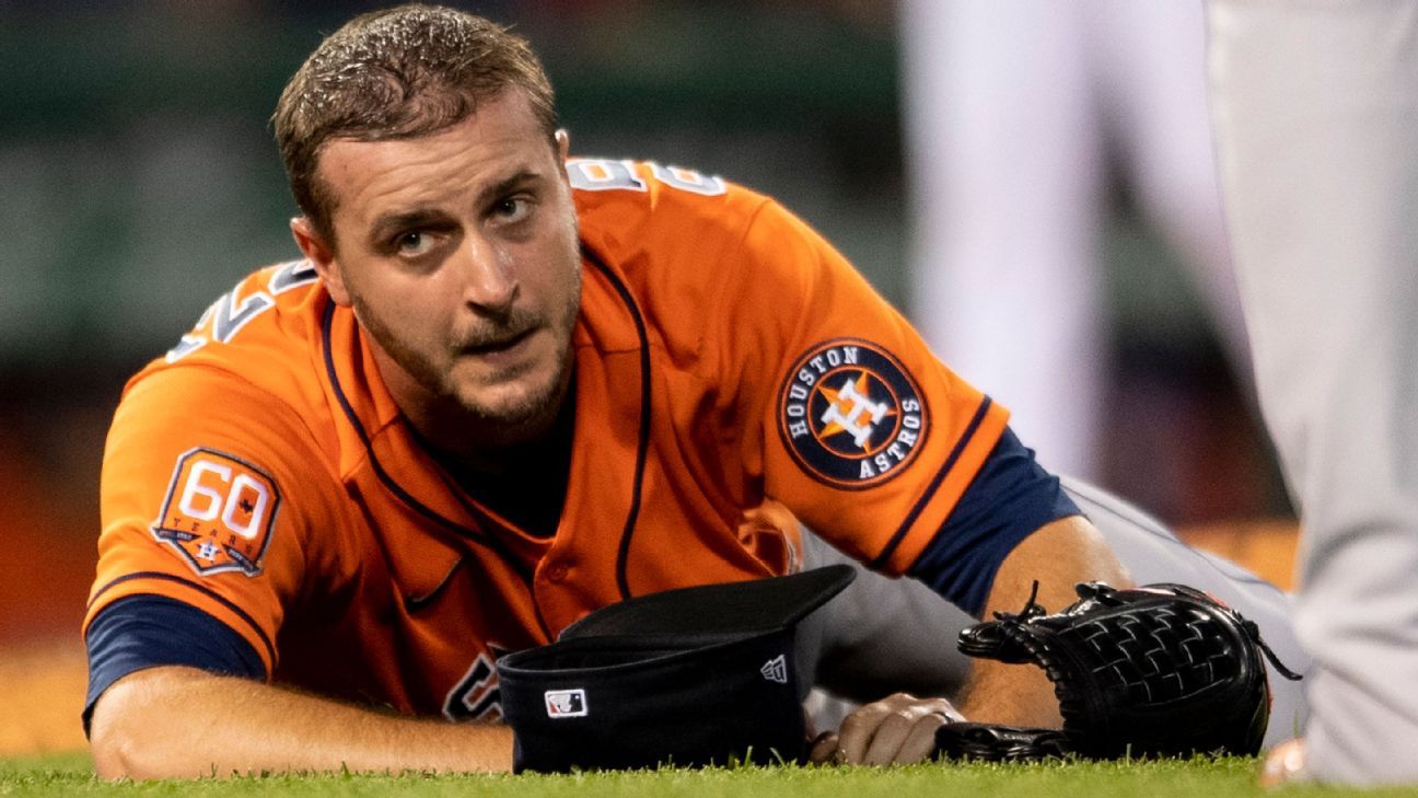 Astros P Odorizzi exits start after collapsing in 5th