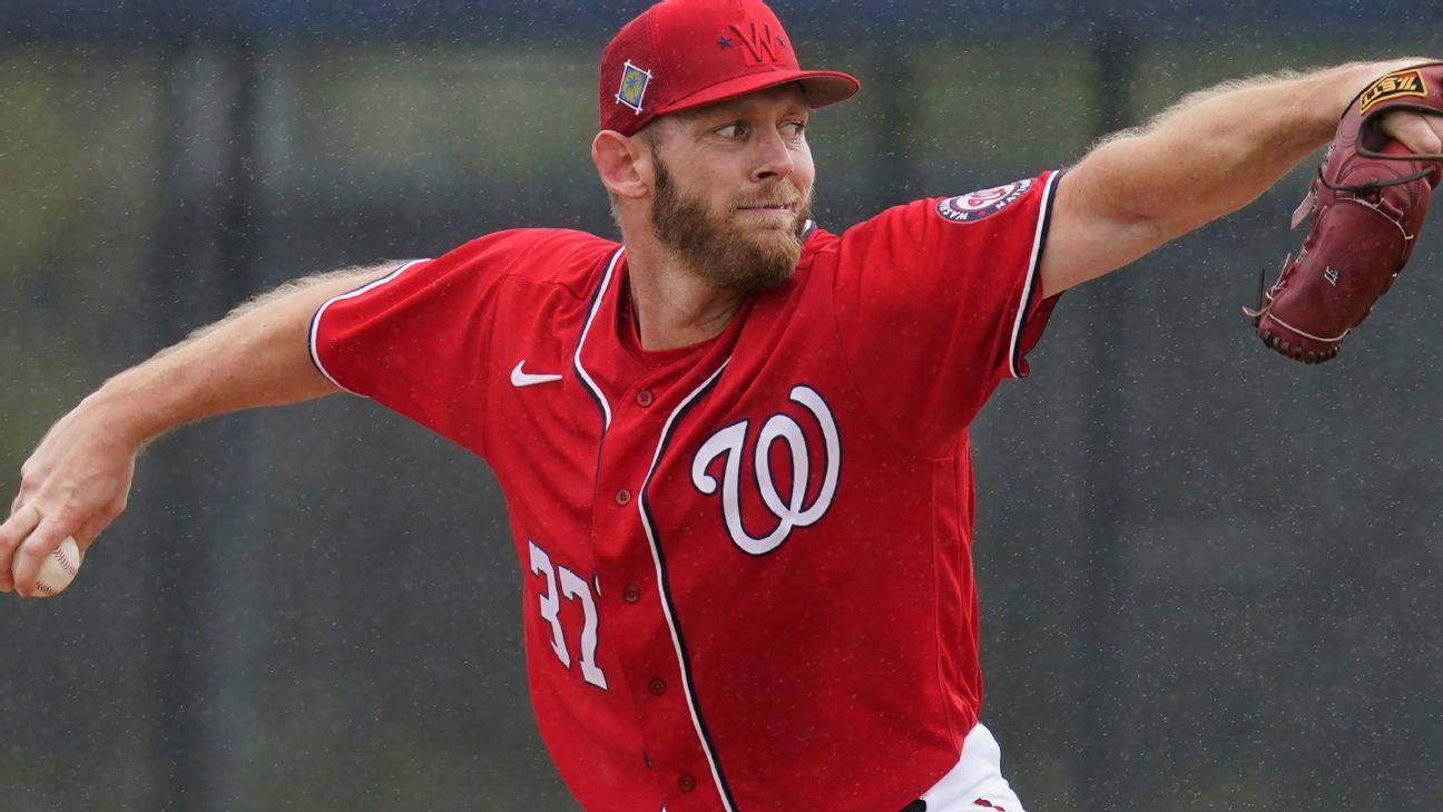 Strasburg strikes out 3 in short rehab appearance