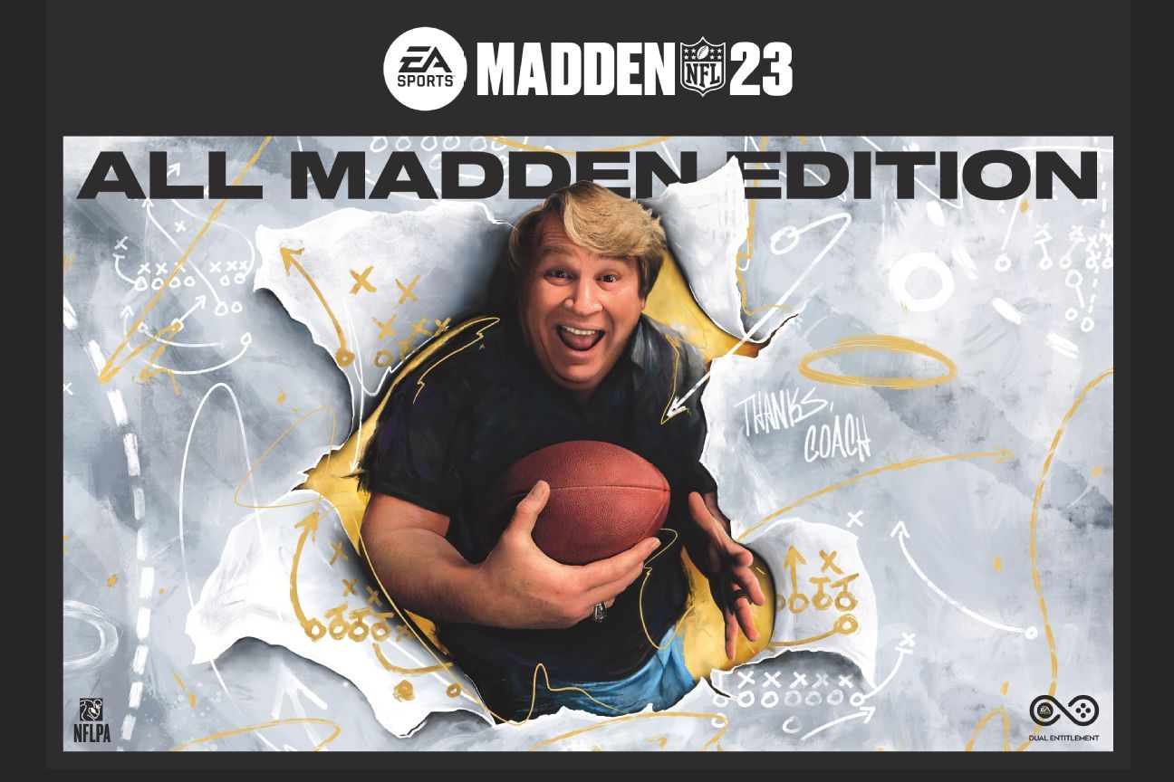Portada de John Madden Madden NFL 23 Video Game Grace;  Madden está a la cabeza por primera vez desde 2000