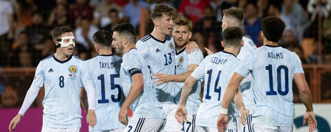Armstrong at the double as Scotland crush Armenia