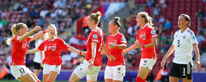 Austria cruise to win over Northern Ireland to claim first Euro 2022 points