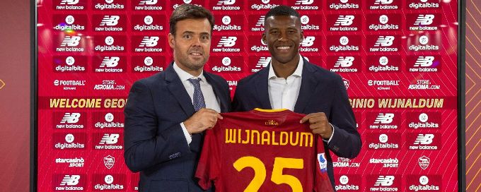 Georgino Wijnaldum leaves PSG for Roma loan just one year after joining from Liverpool