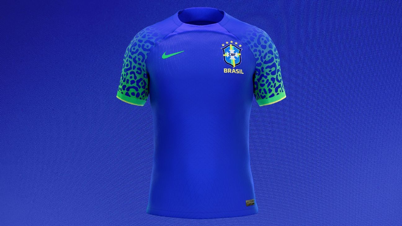Brasil berjalan di sisi liar di Piala Dunia dengan kit cetak jaguar