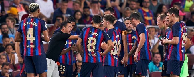 Barcelona still need to strengthen squad, Xavi says after disappointing draw to start LaLiga