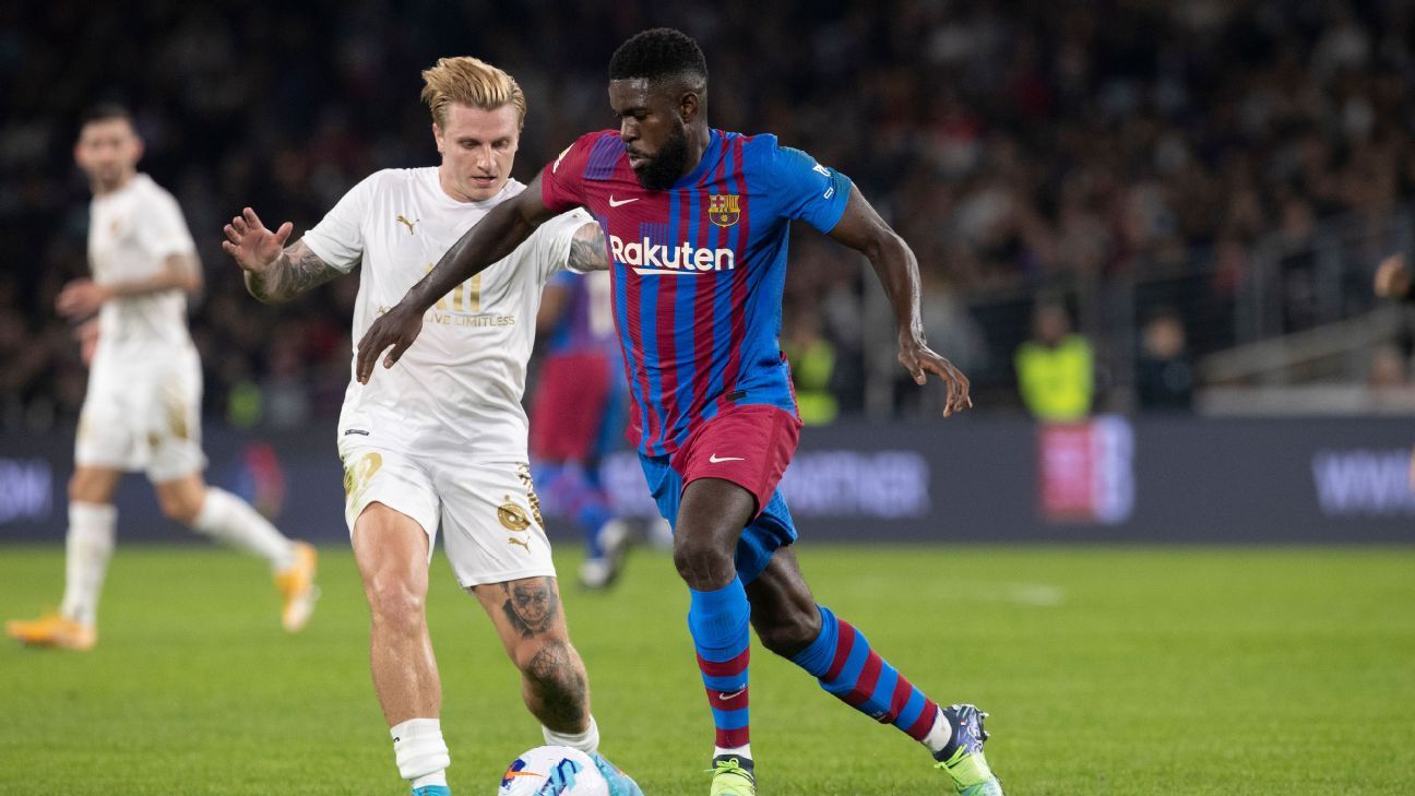 Photo of Umtiti joins Lecce on loan from Barca