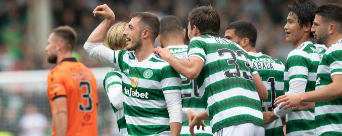 Celtic demolish Dundee United 9-0 to equal Scottish Premiership record