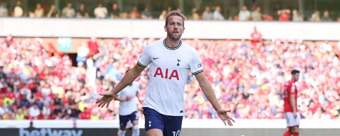 Harry Kane goals lead Tottenham to 2-0 victory over Nottingham Forest to maintain unbeaten start